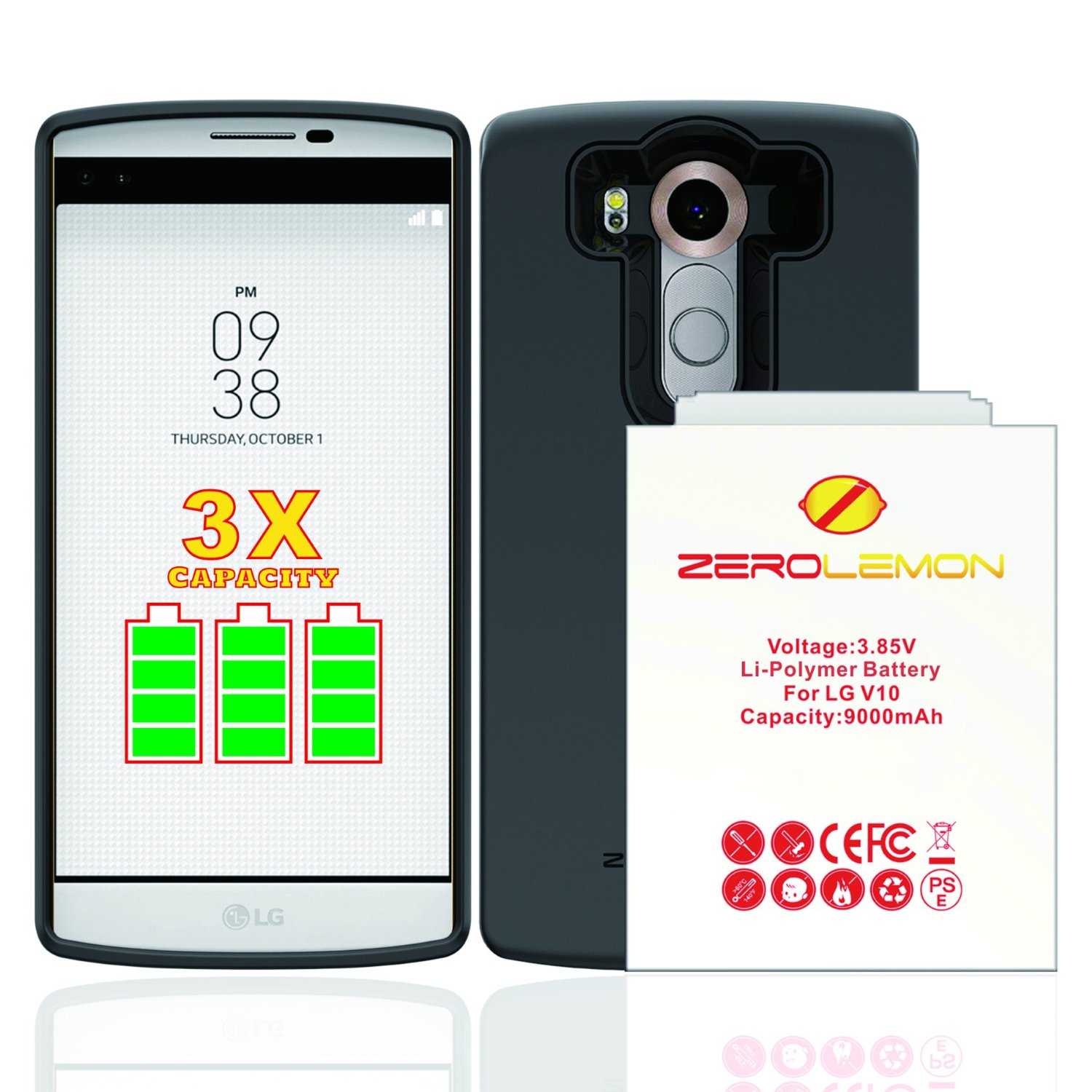 แบตเตอรี่ 9,000 mAh จาก ZeroLemon สำหรับ LG V10 พร้อมให้คุณเป็นเจ้าของแล้วใน Amazon !!!