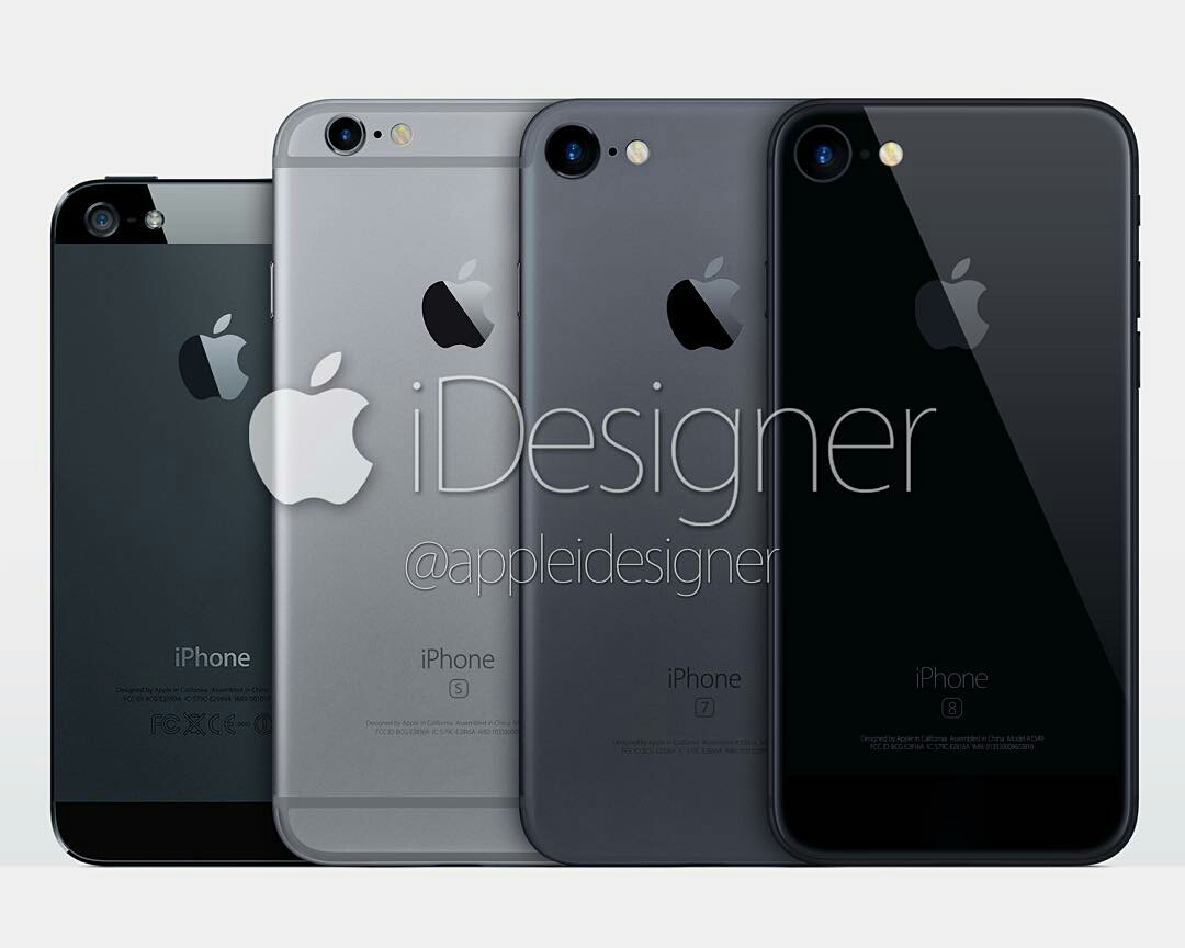ดีงาม !! เผยภาพต้นแบบ iPhone 7 สีดำ Space Black พร้อมกับภาพต้นแบบ iPhone 8 ที่ใช้วัสดุเป็นกระจก !!