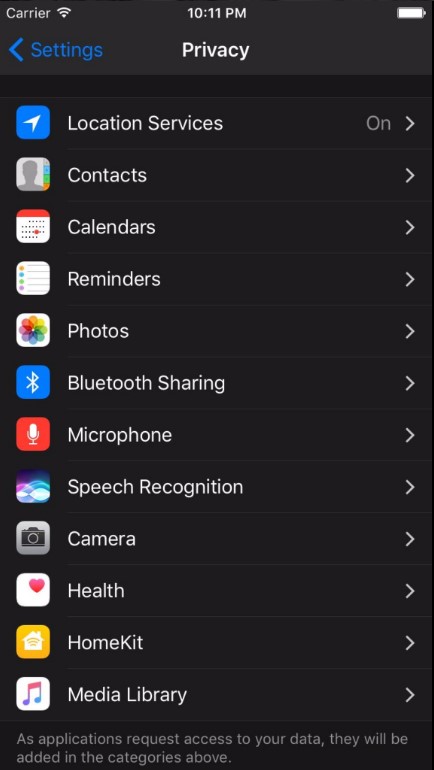 Dark Mode in the Settings app of iOS 10 Mysterious new toggle in Control Center 1
