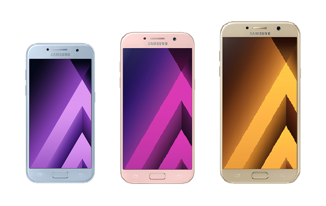 เปิดตัว Samsung Galaxy A3 , A5 , A7 เวอร์ชั่น 2017 ชูจุดเด่นเรื่องกันน้ำมาตรฐาน IP68 !!
