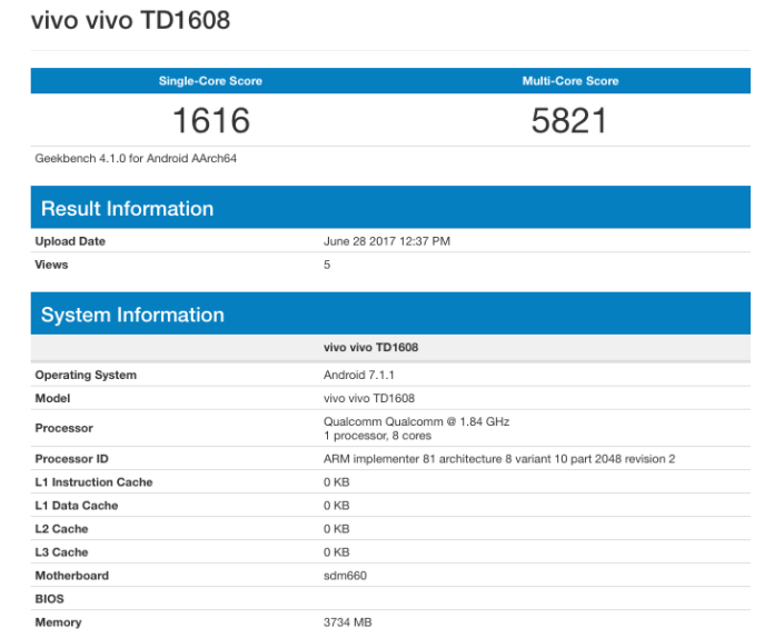 VIvo-TD1608-X9s-Geekbench