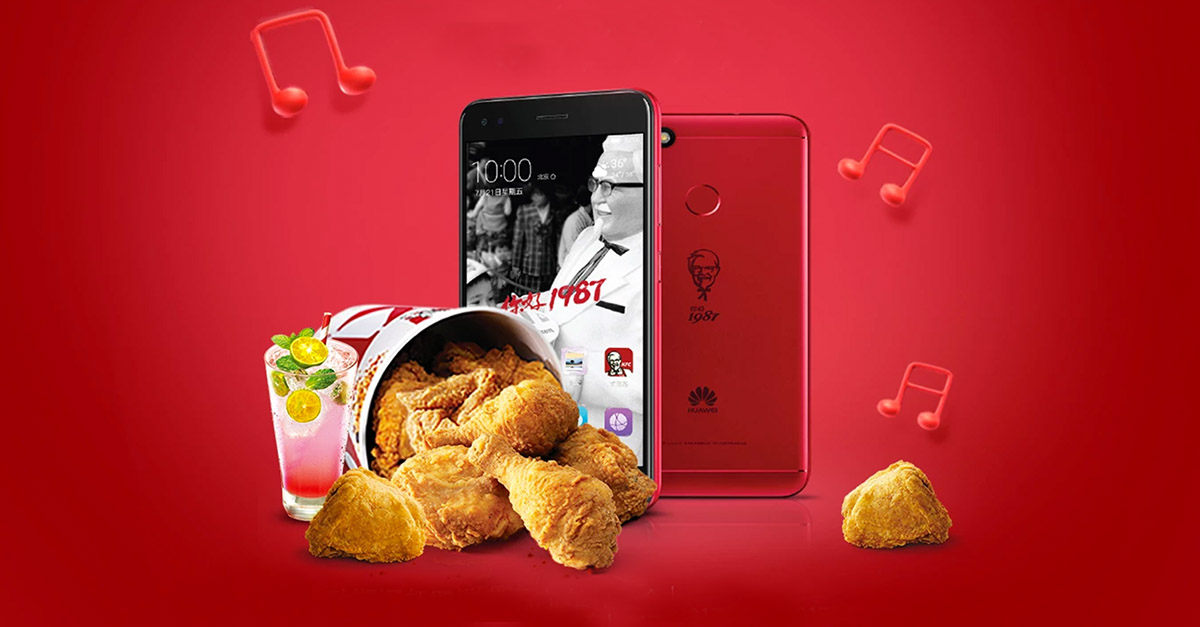 KFC ครบรอบ 30 ปีในจีน เปิดตัวสมาร์ทโฟนรุ่นพิเศษร่วมกับ Huawei