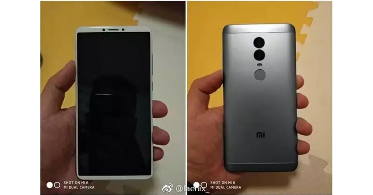 Xiaomi Redmi Note 5 มาพร้อมจอ18:9 และกล้องหลังคู่ในราคาแค่ 5,000 บาท