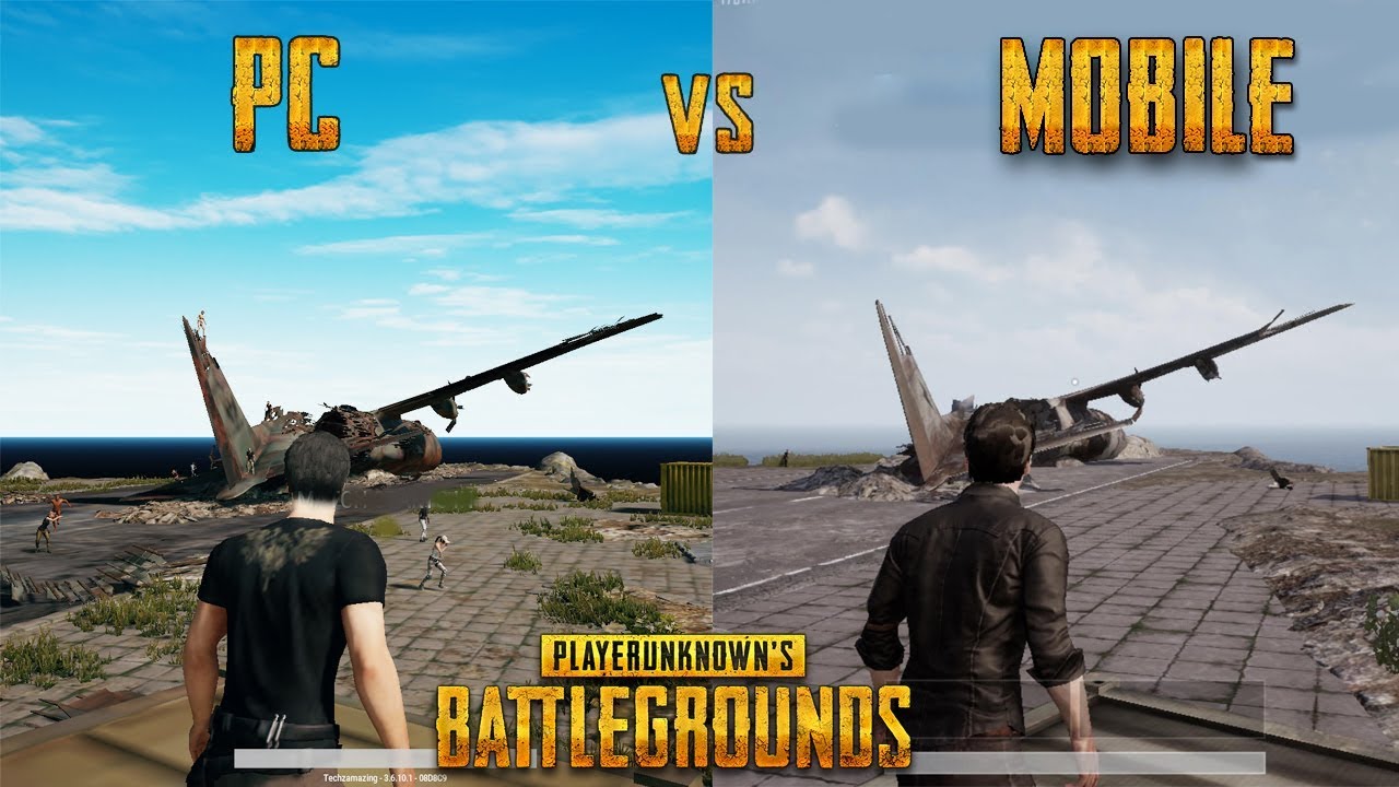 Pubg mobile на компьютер. PUBG mobile vs. PUBG mobile PC. ПАБГ мобайл против ПК ПАБГ. Графика PUBG vs PUBG mobile.