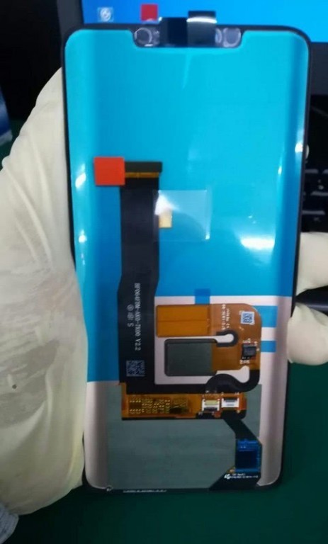 Huawei Mate 20 หลุดชิ้นส่วนหน้าจอที่พร้อมติ่ง สำหรับสแกนหน้า 3D และกล้องหน้าคู่