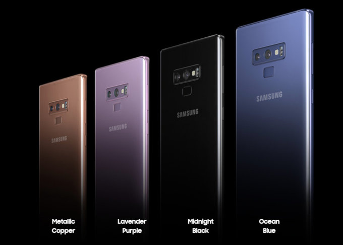 note 9 colors