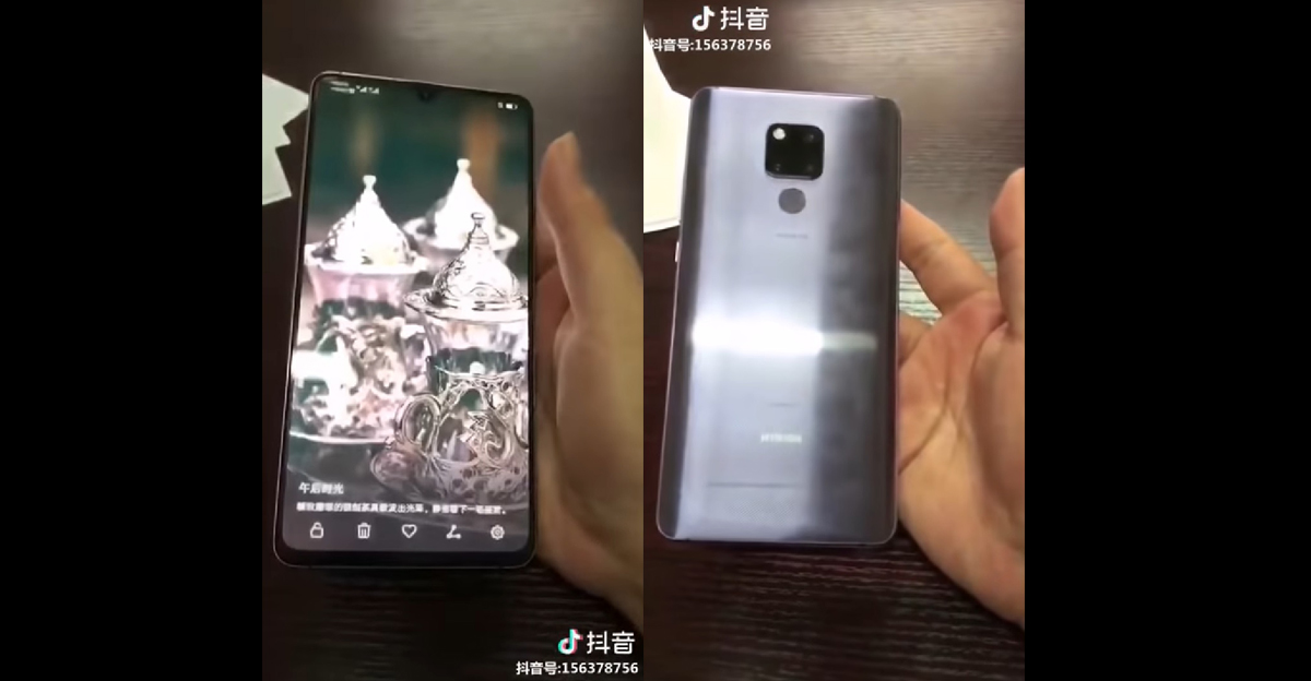 หลุดวิดีโอ Hands-On Huawei Mate 20 สี Silver มาพร้อมติ่งหน้าจอทรงหยดน้ำตามเทรนด์