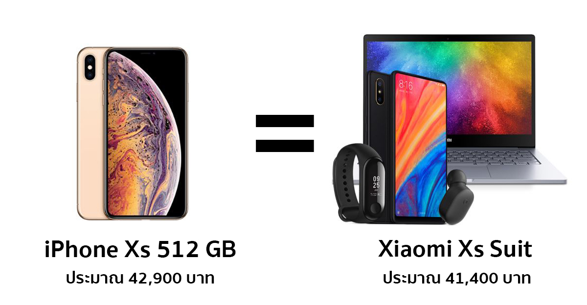 แซะเก่ง !! Xiaomi ตั้งขายเซ็ตผลิตภัณฑ์ เป็นชื่อ iPhone รุ่นใหม่ เทียบว่าซื้อ iPhone ได้หนึ่ง ซื้อ Xiaomi ได้สี่เลยนะ !!