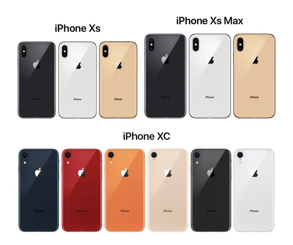 iphone xs xc plus colors