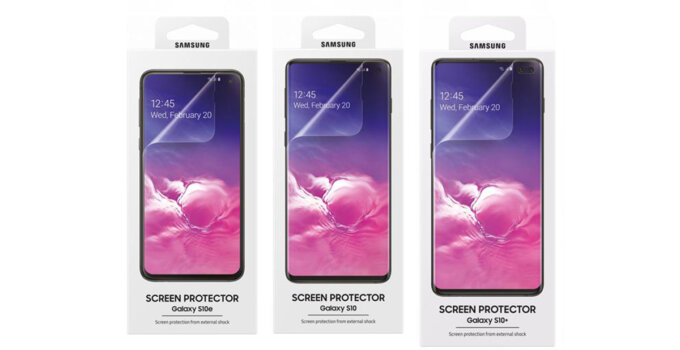 ภาพหลุดฟิล์มหน้าจอ Galaxy S10 และ S10+ จาก Samsung เอง พบไม่จำเป็นต้องเว้นช่องสำหรับสแกนลายนิ้วมือ