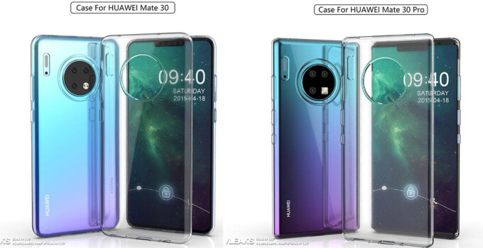 หลุดภาพเรนเดอร์ตัวเครื่อง Huawei Mate 30 และ Mate 30 Pro จากผู้ผลิตเคส กับโมดูลกล้องหลังแบบวงกลม