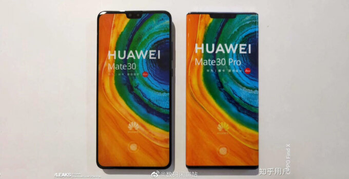 หลุดภาพ Huawei Mate 30 และ Mate 30 Pro อีกชุด ทั้งเทียบขนาด โชว์ขอบจอ และโชว์สีเครื่อง