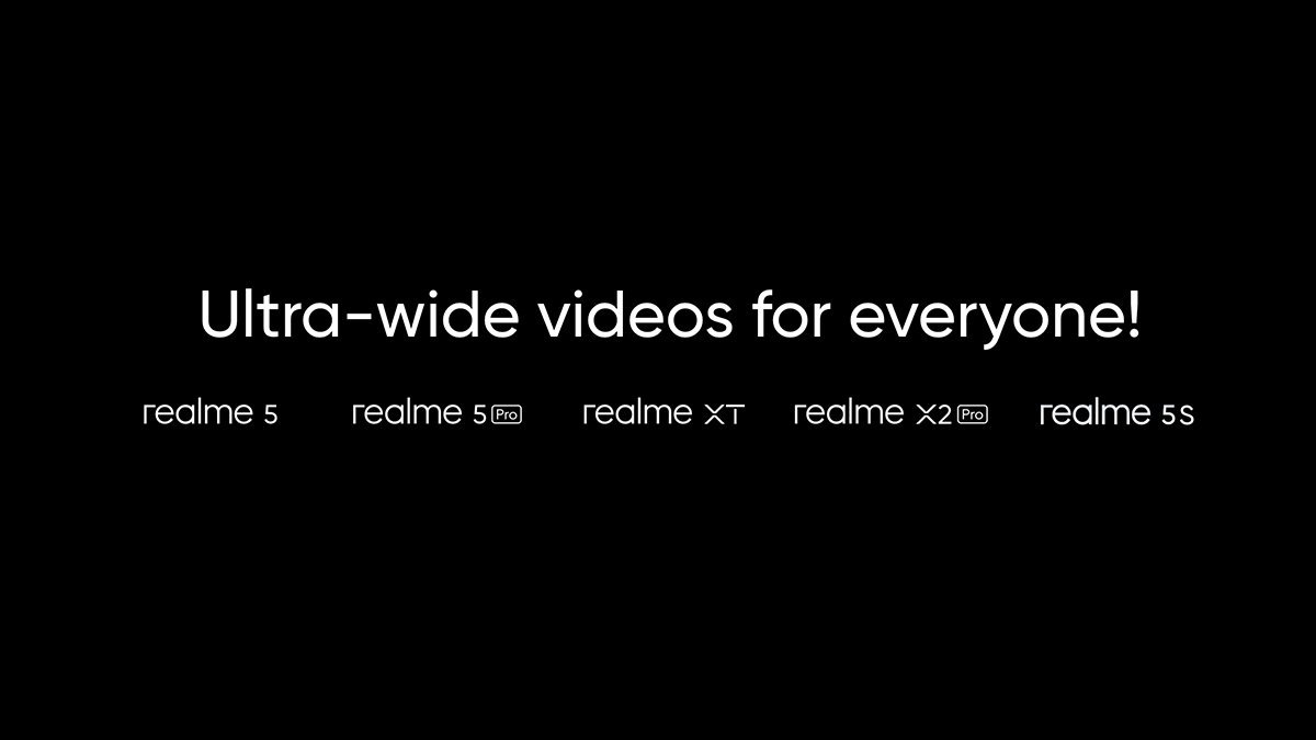 Realme Ultrawide Video Recording