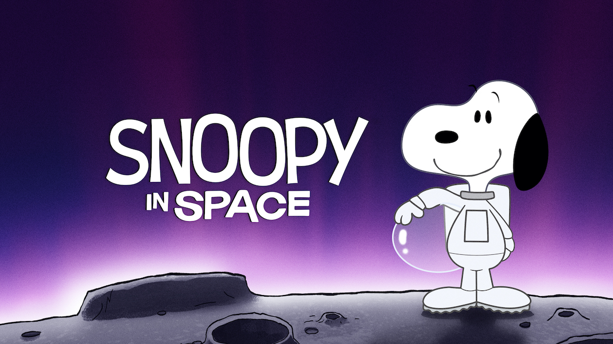 Apple TV Snoopy In Space key art 16 9