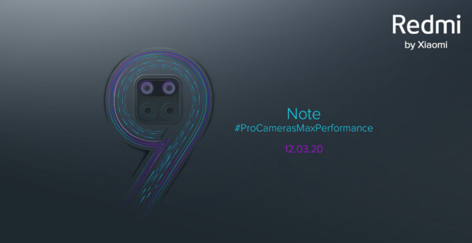 Redmi Note 9 เตรียมเปิดตัววันที่ 12 มีนาคมนี้ แบบเน้นกล้องและความแรง