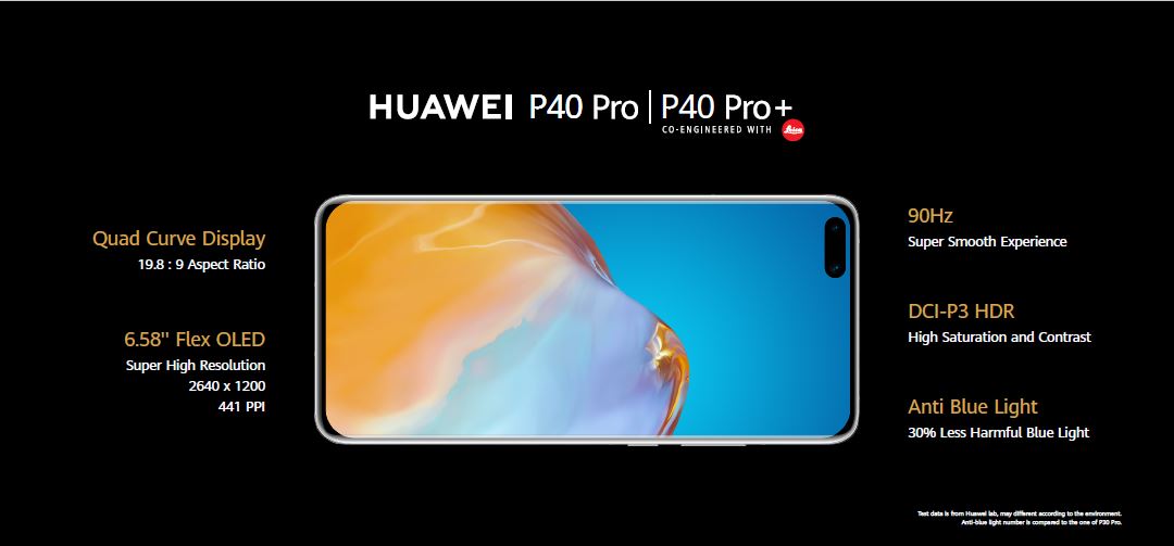 HUAWEI P40 Pro screen