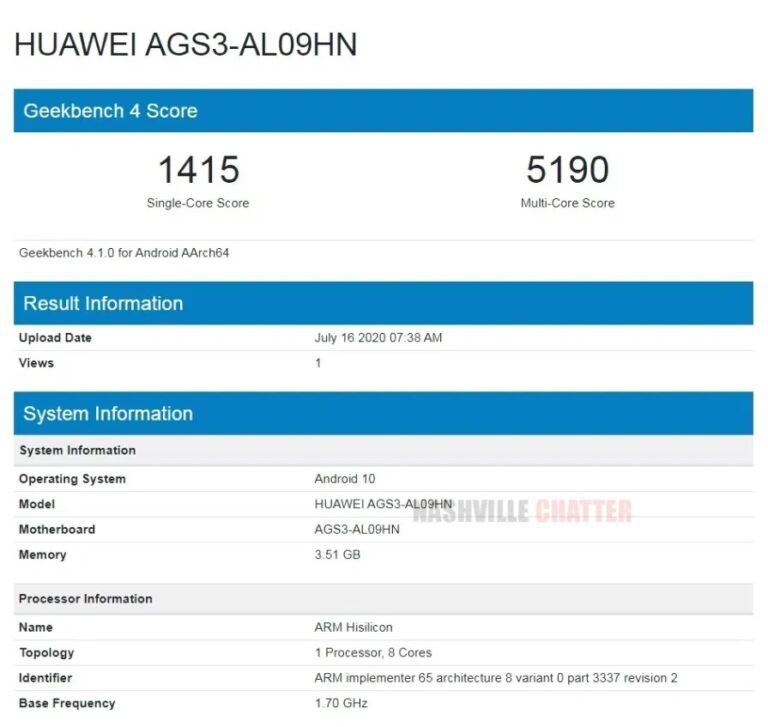 Huawei AGS3 AL09WH