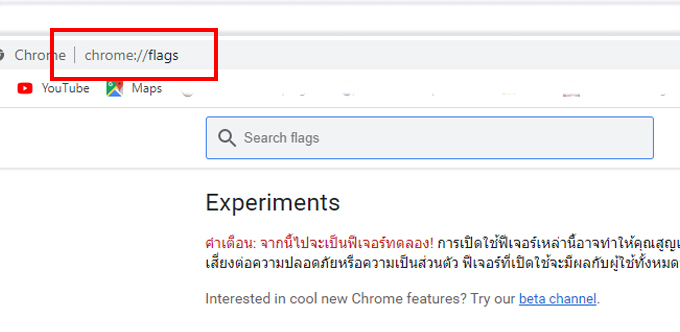 chrome flags url