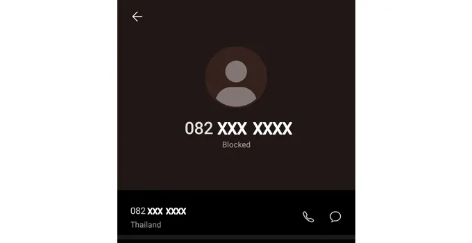 บล็อคเบอร์โทรศัพท์ android blocked