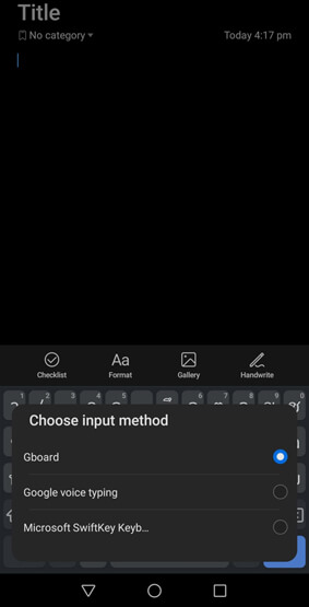 เปลี่ยนแป้นพิมพ์ keyboard android ch