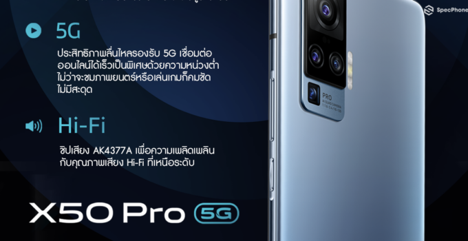 5 ฟีเจอร์เด็ดบน Vivo X50 Pro สมาร์ตโฟนเรือธงตัวท็อปจาก Vivo