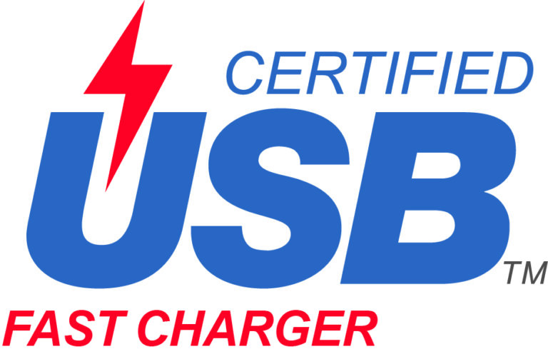 USB Certified Fast Charger Logo Color No Wattage 1