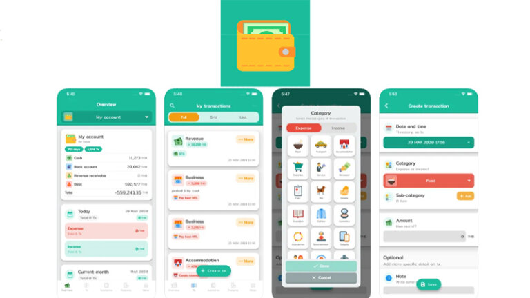 แอพรายรับรายจ่าย Wallet Story - Expense Manager