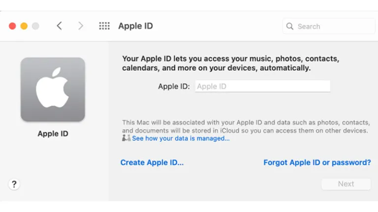 สมัคร Apple ID สร้าง Apple ID mac