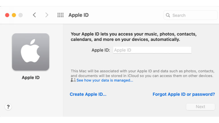 สมัคร Apple ID สร้าง Apple ID mac