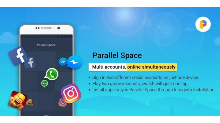 โคลนแอพ android Parallel Space 