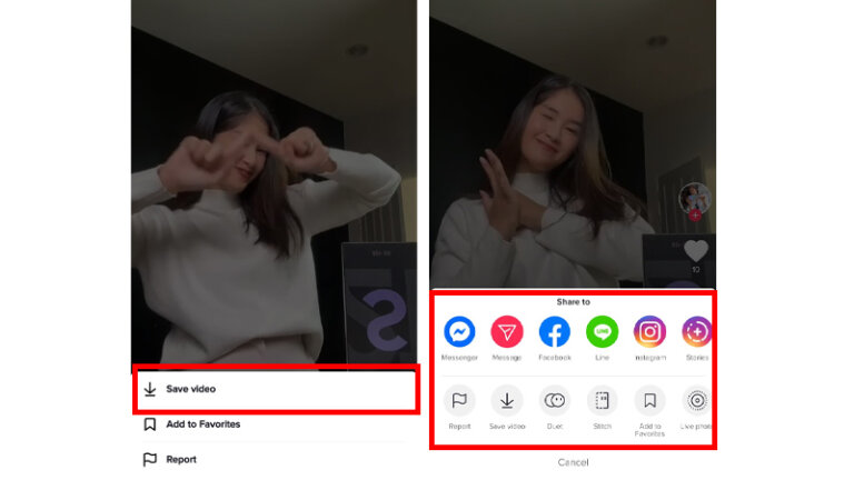 TikTok Video Download ไม่มีลายน้ำ มีลายน้ำ2