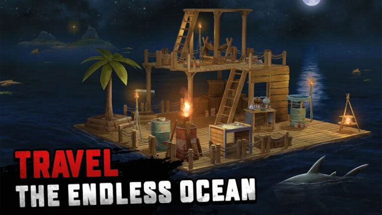 เกมมือถือน่าเล่น 2021 Raft Survival Ocean Nomad