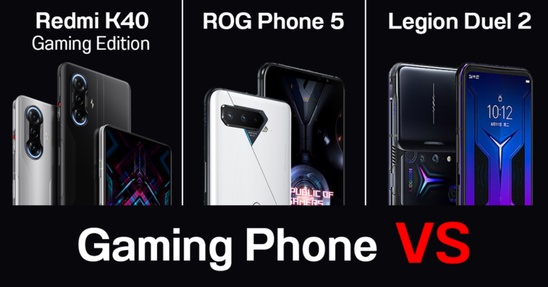 Redmi K40 Gaming Edition vs ROG Phone 5 vs Legion Phone Duel 2 1