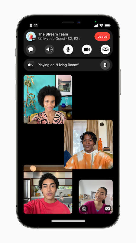 Apple iPhone12Pro iOS15 FaceTime expanse groupfacetime 060721