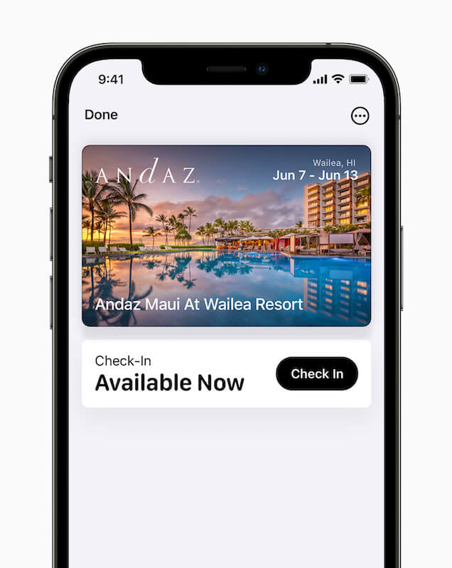 Apple iPhone12Pro iOS15 wallet hotelkeys 060721