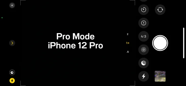 Pro Mode iPhone 12 Pro 1