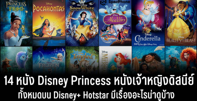 14 หนัง Disney Princess หนังเจ้าหญิงดิสนีย์ที่มีบน Disney+ Hotstar มีเรื่องอะไรน่าดูบ้าง