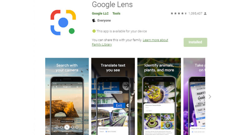 แอพแปลภาษาถ่ายรูปฟรี google lens