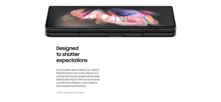 Brochure Samsung Galaxy Z Fold3 5G 7