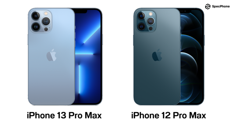 compair iPhone 13 Pro Max vs iPhone 12 Pro Max