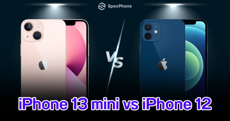 compair spec iphone 13 mini vs iphone 12 2