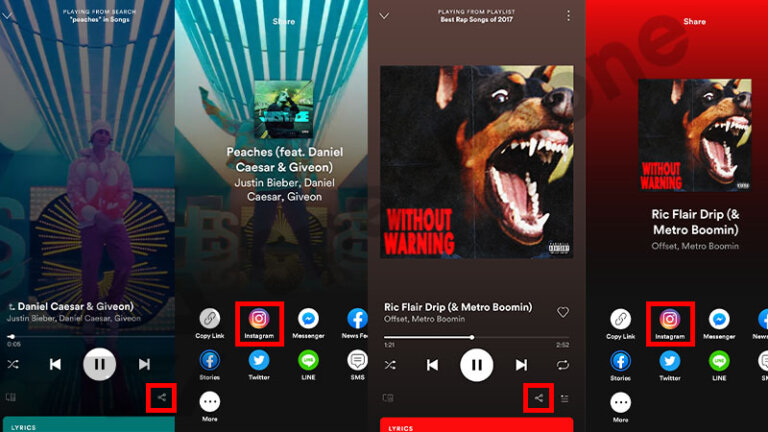 แชร์เพลง Spotify ลง Ig Story แบบมีเสียงใส่รูปพื้นหลังได้ และใส่เนื้อเพลงลง  Ig Story 2021