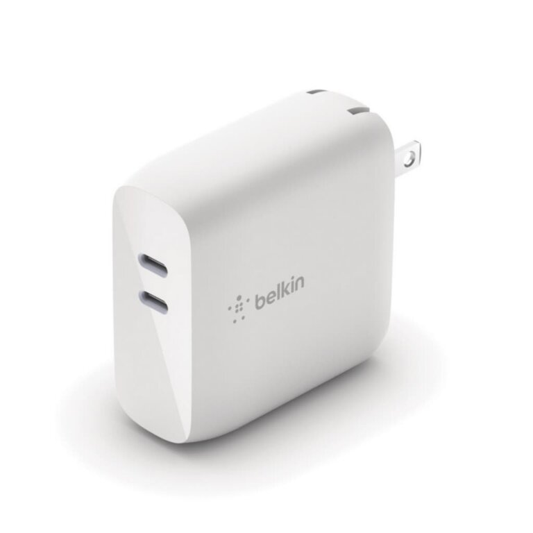 BOOST↑CHARGE™ Dual USB C PD GaN Wall Charger 68W