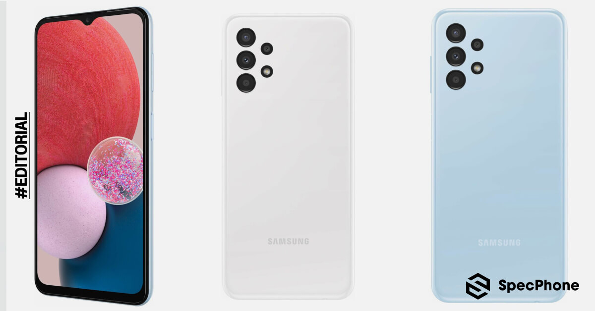แนะนำ Samsung Galaxy A13 มือถือรุ่นเริ่มต้นรุ่นใหม่ล่าสุดที่ให้สเปคมาได้ครอบคลุมทุกการใช้งาน พร้อมเทียบสเปคกับมือถือรุ่นเริ่มต้นที่น่าสนใจ