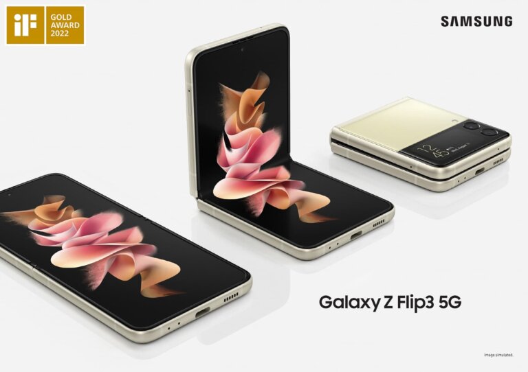 3 iF Design Award Gold Galaxy Z3 Flip