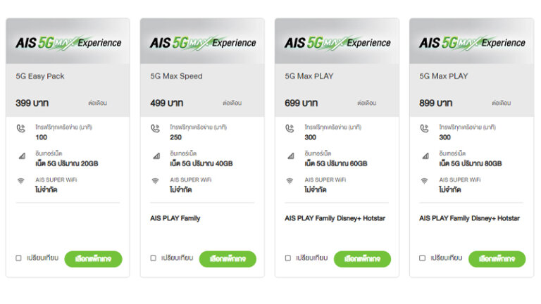 โปรย้ายค่าย Ais ปี 2566 กับแพ็กเกจสุดคุ้มเน็ต 5G เริ่มต้น 399 บาท  และสิทธิพิเศษเพียบ