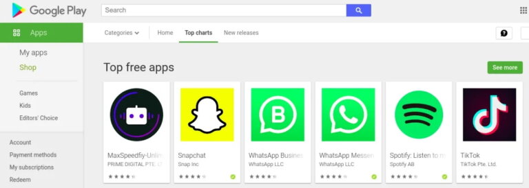 Google Play Top Charts