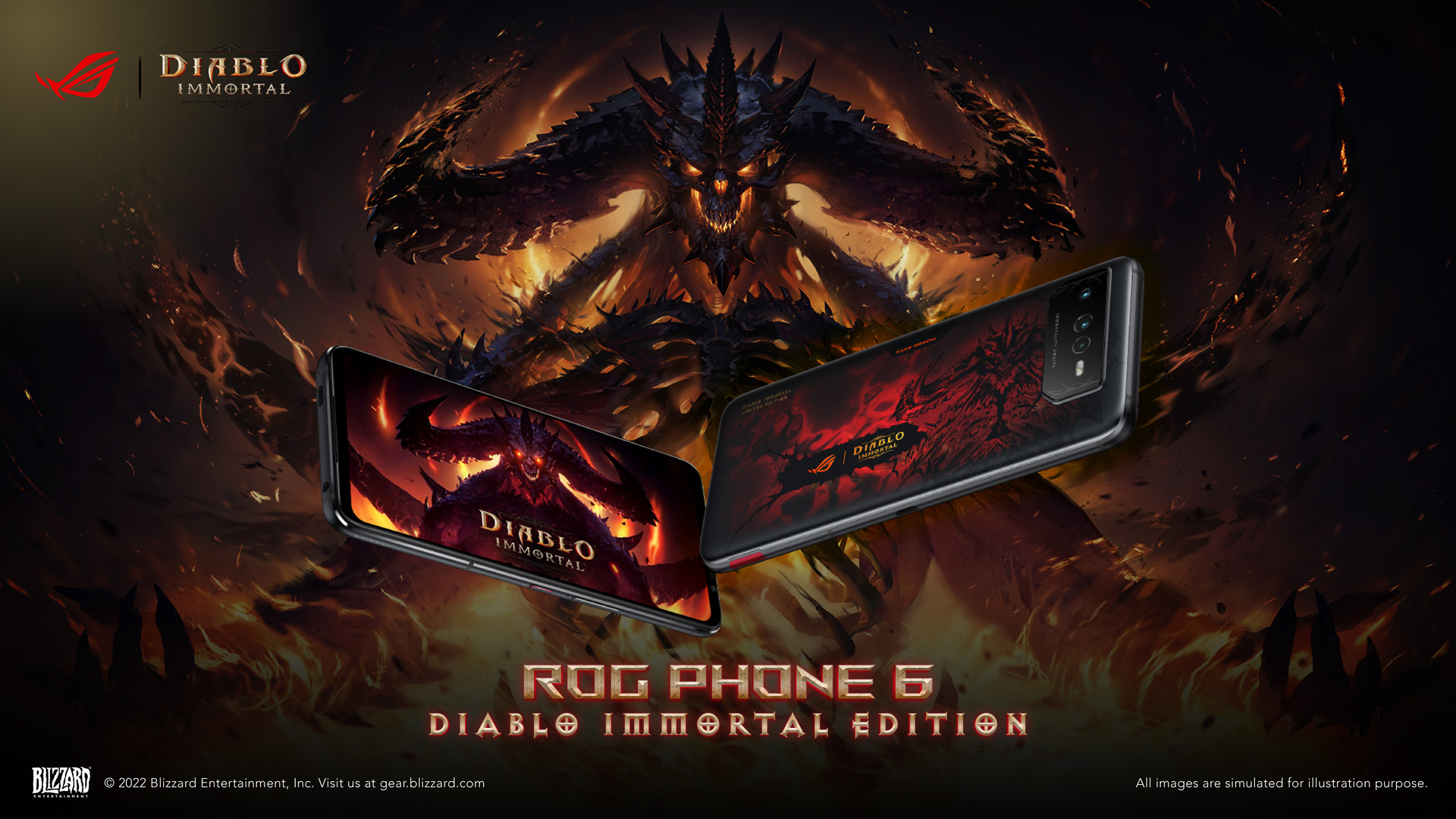 ASUS Republic of Gamers และ Blizzard Entertainment ประกาศเปิดตัว ROG Phone 6 Diablo Immortal Edition