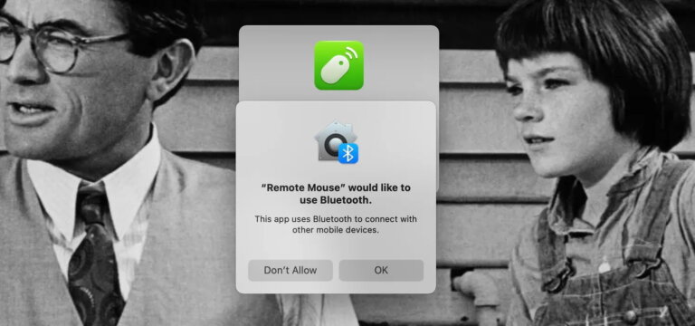 Remote Mouse asking for Bluetooth access on Mac