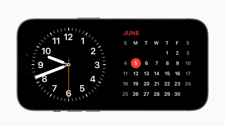 Apple WWDC23 iOS 17 StandBy Calendar 230605